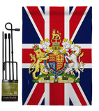 Coat Of Arms Of United Kingdom - Expression Inspirational Vertical Impressions Decorative Flags HG180324 Made In USA