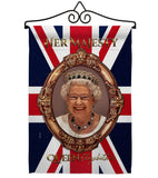 Her Majesty QE II - Expression Inspirational Vertical Impressions Decorative Flags HG180340 Made In USA