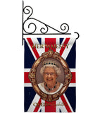 Her Majesty QE II - Expression Inspirational Vertical Impressions Decorative Flags HG180340 Made In USA