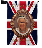 Her Majesty QE II - Expression Inspirational Vertical Impressions Decorative Flags HG180340 Made In USA