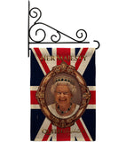 Her Majesty QE II - Expression Inspirational Vertical Impressions Decorative Flags HG180340 Made In USA