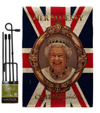 Her Majesty QE II - Expression Inspirational Vertical Impressions Decorative Flags HG180340 Made In USA