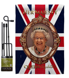 Her Majesty QE II - Expression Inspirational Vertical Impressions Decorative Flags HG180340 Made In USA