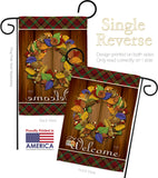 Fall Wreath - Thanksgiving Fall Vertical Impressions Decorative Flags HG113036 Imported