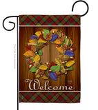 Fall Wreath - Thanksgiving Fall Vertical Impressions Decorative Flags HG113036 Imported