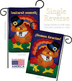 ¡Demos Gracias! - Thanksgiving Fall Vertical Impressions Decorative Flags HG113037S Made In USA