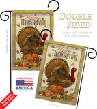 Thanksgiving Turkey - Thanksgiving Fall Vertical Impressions Decorative Flags HG113049 Made In USA