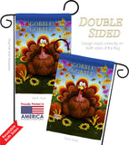 Gobble - Thanksgiving Fall Vertical Impressions Decorative Flags HG113051 Made In USA