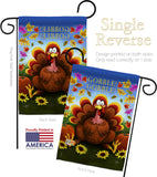 Gobble - Thanksgiving Fall Vertical Impressions Decorative Flags HG113051 Made In USA