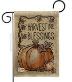 Harvest Blessings - Thanksgiving Fall Vertical Impressions Decorative Flags HG113053 Made In USA