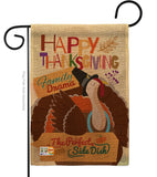 Perfect Side Dish - Thanksgiving Fall Vertical Impressions Decorative Flags HG113058 Made In USA