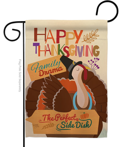 Perfect Side Dish - Thanksgiving Fall Vertical Impressions Decorative Flags HG113058 Made In USA