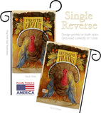 Let Us Give Thanks - Thanksgiving Fall Vertical Impressions Decorative Flags HG113066 Made In USA