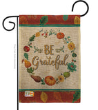 Be Grateful - Thanksgiving Fall Vertical Impressions Decorative Flags HG113071 Made In USA