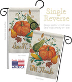 Suzani Give Thanks - Thanksgiving Fall Vertical Impressions Decorative Flags HG113072 Made In USA