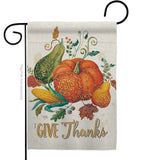 Suzani Give Thanks - Thanksgiving Fall Vertical Impressions Decorative Flags HG113072 Made In USA