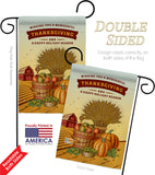 Thanksgiving Holiday - Thanksgiving Fall Vertical Impressions Decorative Flags HG113083 Made In USA