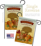 Thanksgiving Holiday - Thanksgiving Fall Vertical Impressions Decorative Flags HG113083 Made In USA