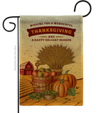 Thanksgiving Holiday - Thanksgiving Fall Vertical Impressions Decorative Flags HG113083 Made In USA