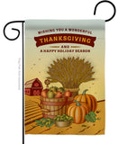 Thanksgiving Holiday - Thanksgiving Fall Vertical Impressions Decorative Flags HG113083 Made In USA