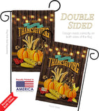 Thanksgiving Wish - Thanksgiving Fall Vertical Impressions Decorative Flags HG113084 Made In USA