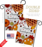 Thanksgiving Pies - Thanksgiving Fall Vertical Impressions Decorative Flags HG113086 Made In USA