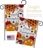 Thanksgiving Pies - Thanksgiving Fall Vertical Impressions Decorative Flags HG113086 Made In USA