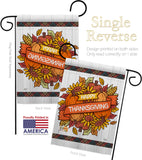 Grateful Thanksgiving - Thanksgiving Fall Vertical Impressions Decorative Flags HG113088 Made In USA