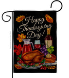 Thanksgiving Dinner - Thanksgiving Fall Vertical Impressions Decorative Flags HG113104 Made In USA