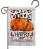 Thanksful Blessed - Thanksgiving Fall Vertical Impressions Decorative Flags HG113106 Made In USA