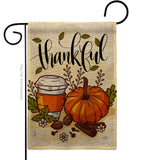 Thankful - Thanksgiving Fall Vertical Impressions Decorative Flags HG113107 Made In USA