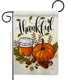 Thankful - Thanksgiving Fall Vertical Impressions Decorative Flags HG113107 Made In USA