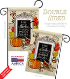 Grateful Heart - Thanksgiving Fall Vertical Impressions Decorative Flags HG113113 Made In USA