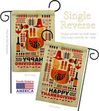 Ready For Thanksgiving - Thanksgiving Fall Vertical Impressions Decorative Flags HG120006 Made In USA