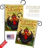It's Thanks Turkey - Thanksgiving Fall Vertical Impressions Decorative Flags HG120014 Made In USA