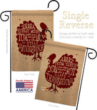 A Part From Turkey - Thanksgiving Fall Vertical Impressions Decorative Flags HG137118 Made In USA