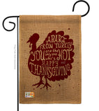 A Part From Turkey - Thanksgiving Fall Vertical Impressions Decorative Flags HG137118 Made In USA