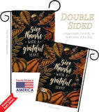 Grateful Heart - Thanksgiving Fall Vertical Impressions Decorative Flags HG137284 Made In USA