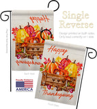 Thanksgiving Pumpkin - Thanksgiving Fall Vertical Impressions Decorative Flags HG137303 Made In USA