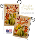 Squash Giving - Thanksgiving Fall Vertical Impressions Decorative Flags HG137610 Made In USA