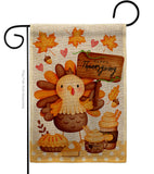 Sweet Turkey - Thanksgiving Fall Vertical Impressions Decorative Flags HG137630 Made In USA