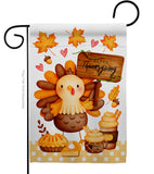 Sweet Turkey - Thanksgiving Fall Vertical Impressions Decorative Flags HG137630 Made In USA