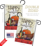 Happy Thanksgiving Feast - Thanksgiving Fall Vertical Impressions Decorative Flags HG192045 Made In USA