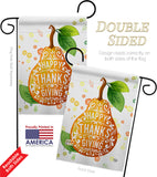 Happy Thanks Giving - Thanksgiving Fall Vertical Impressions Decorative Flags HG192253 Made In USA