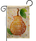 Happy Thanks Giving - Thanksgiving Fall Vertical Impressions Decorative Flags HG192253 Made In USA