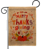 Thanks Giving - Thanksgiving Fall Vertical Impressions Decorative Flags HG192270 Made In USA