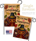 It's Thanksgiving - Thanksgiving Fall Vertical Impressions Decorative Flags HG192288 Made In USA