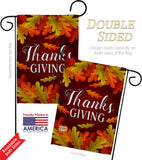 Thanksgiving - Thanksgiving Fall Vertical Impressions Decorative Flags HG192356 Made In USA
