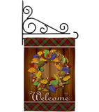 Fall Wreath - Thanksgiving Fall Vertical Impressions Decorative Flags HG113036 Imported