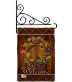 Fall Wreath - Thanksgiving Fall Vertical Impressions Decorative Flags HG113036 Imported